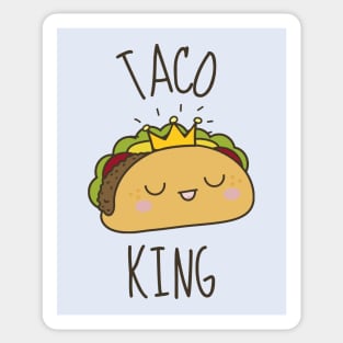Taco King Funny Sticker
